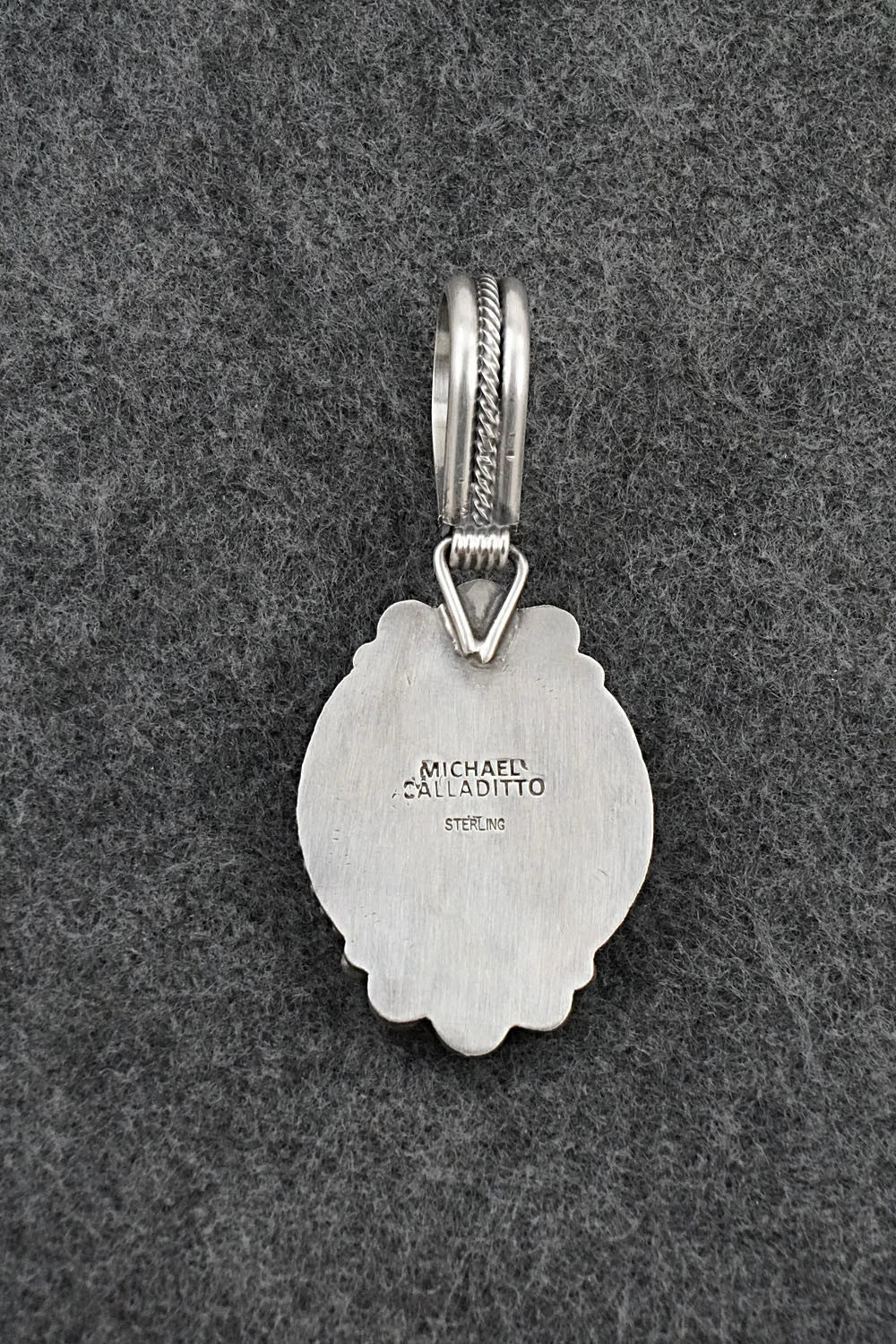 Turquoise & Sterling Silver Pendant - Michael Calladitto