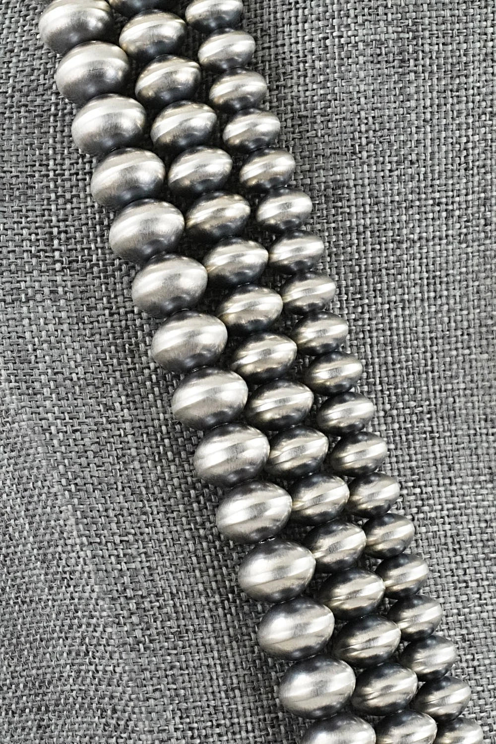 White Buffalo & Sterling Silver Navajo Pearl Necklace - Gruber & Halwood