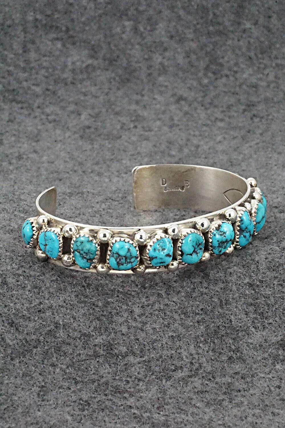 Turquoise & Sterling Silver Bracelet - Darlene Begay