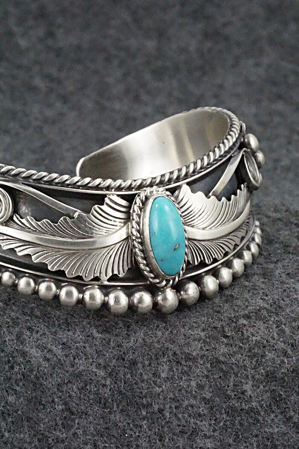 Turquoise & Sterling Silver Bracelet - Tom Lewis