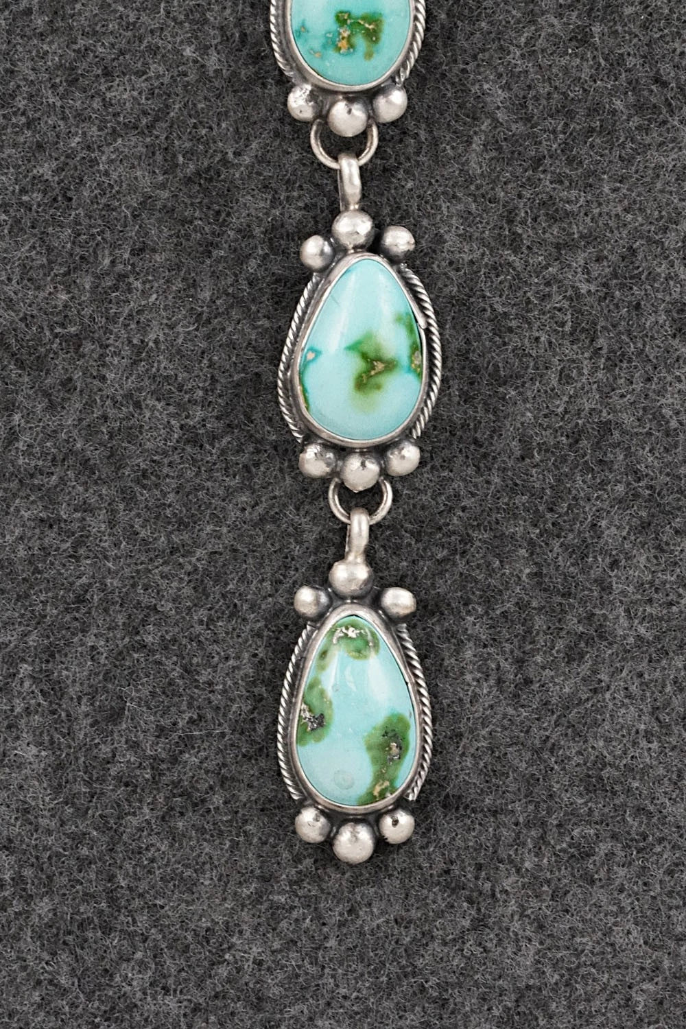 Turquoise & Sterling Silver Necklace - Bobby Johnson