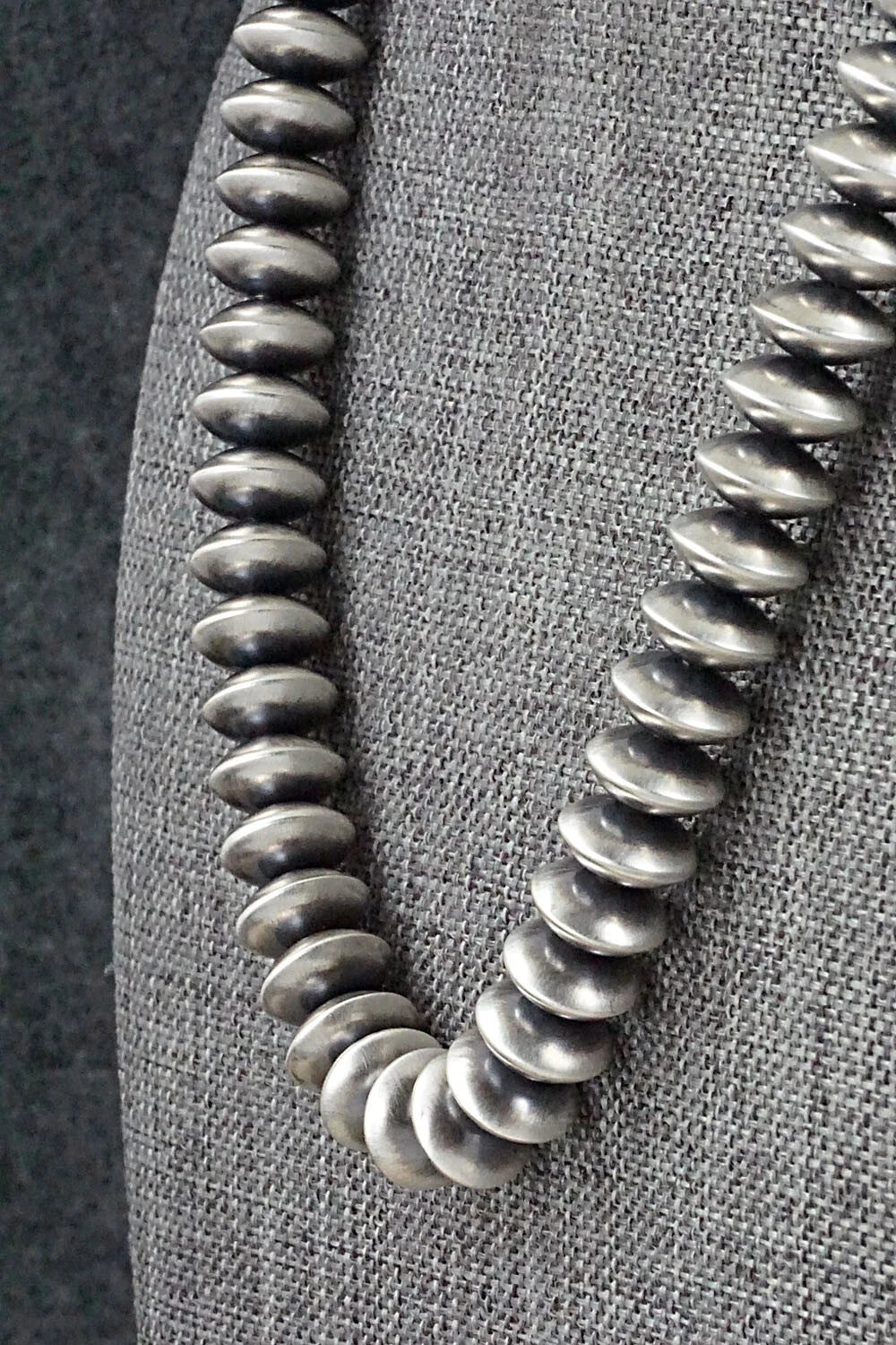 Sterling Silver Navajo Pearl Necklace 14" - Dorinda Mariano