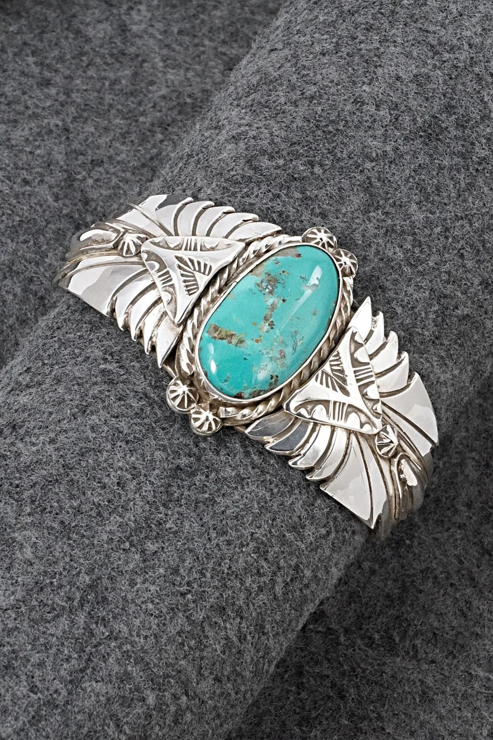 Turquoise & Sterling Silver Bracelet - Emerson Delgarito
