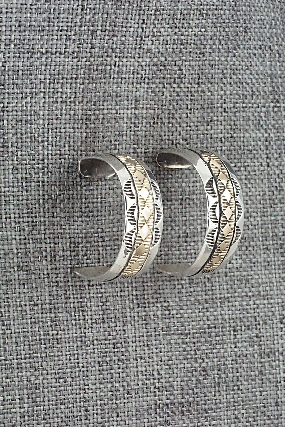 Sterling Silver & Gold Fill Hoop Earrings - Bruce Morgan