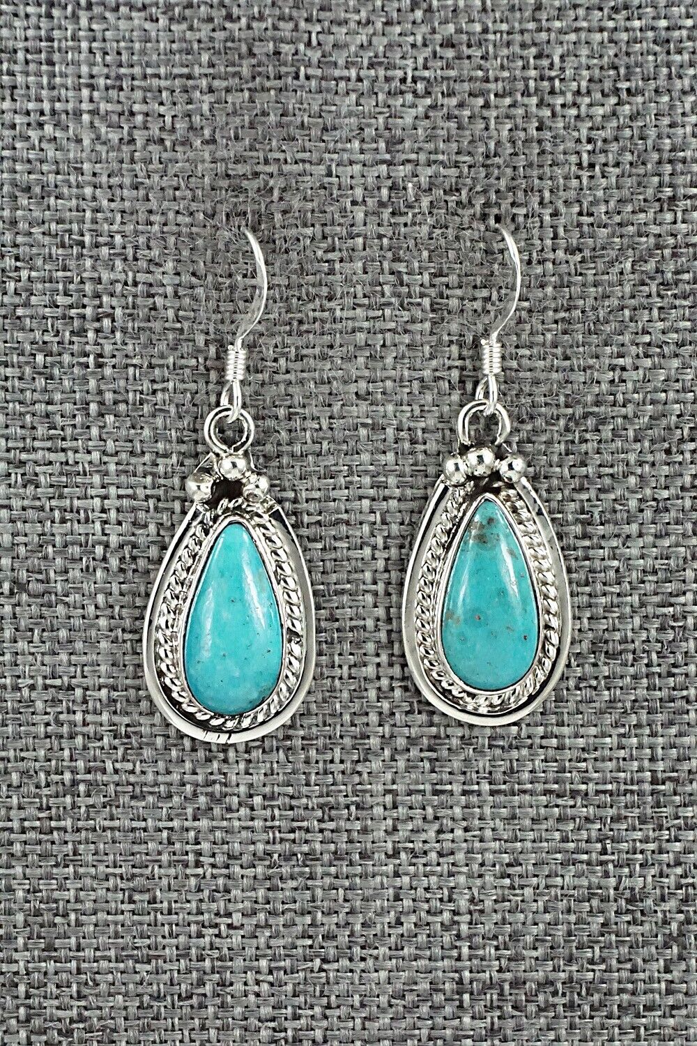 Turquoise & Sterling Silver Earrings - Verley Betone