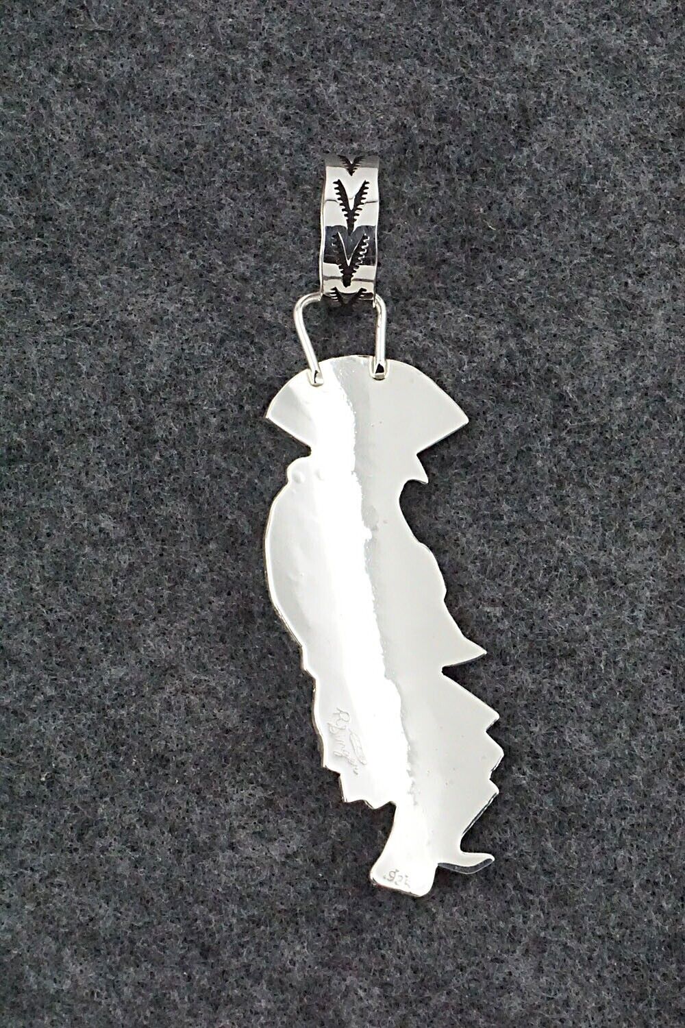Turquoise & Sterling Silver Pendant - Richard Singer