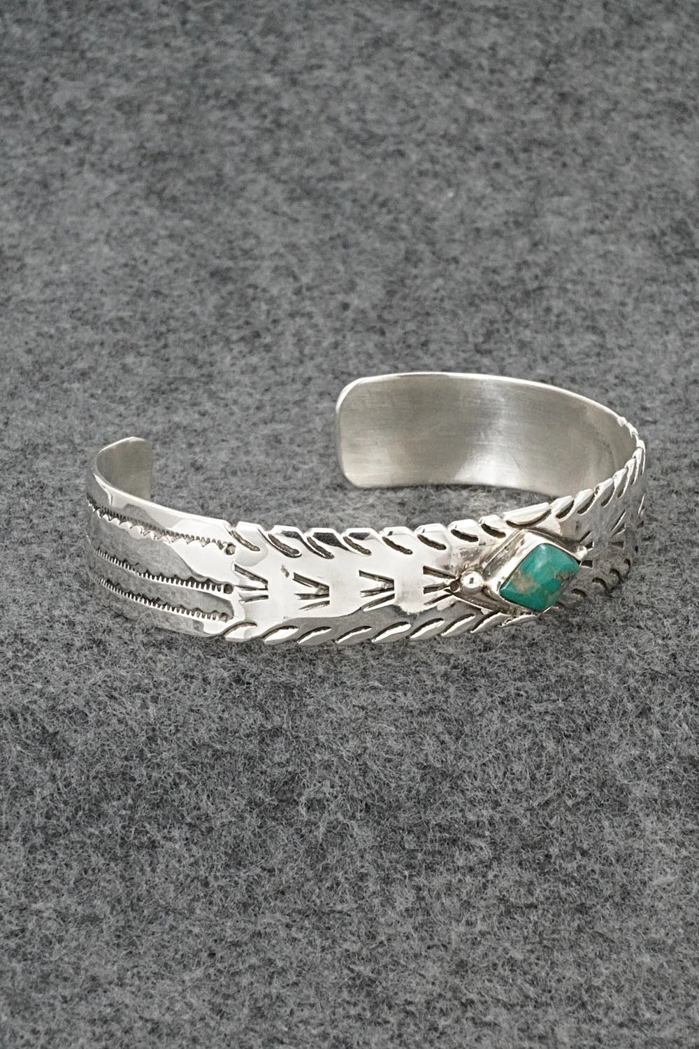 Turquoise & Sterling Silver Bracelet - Priscilla Reeder