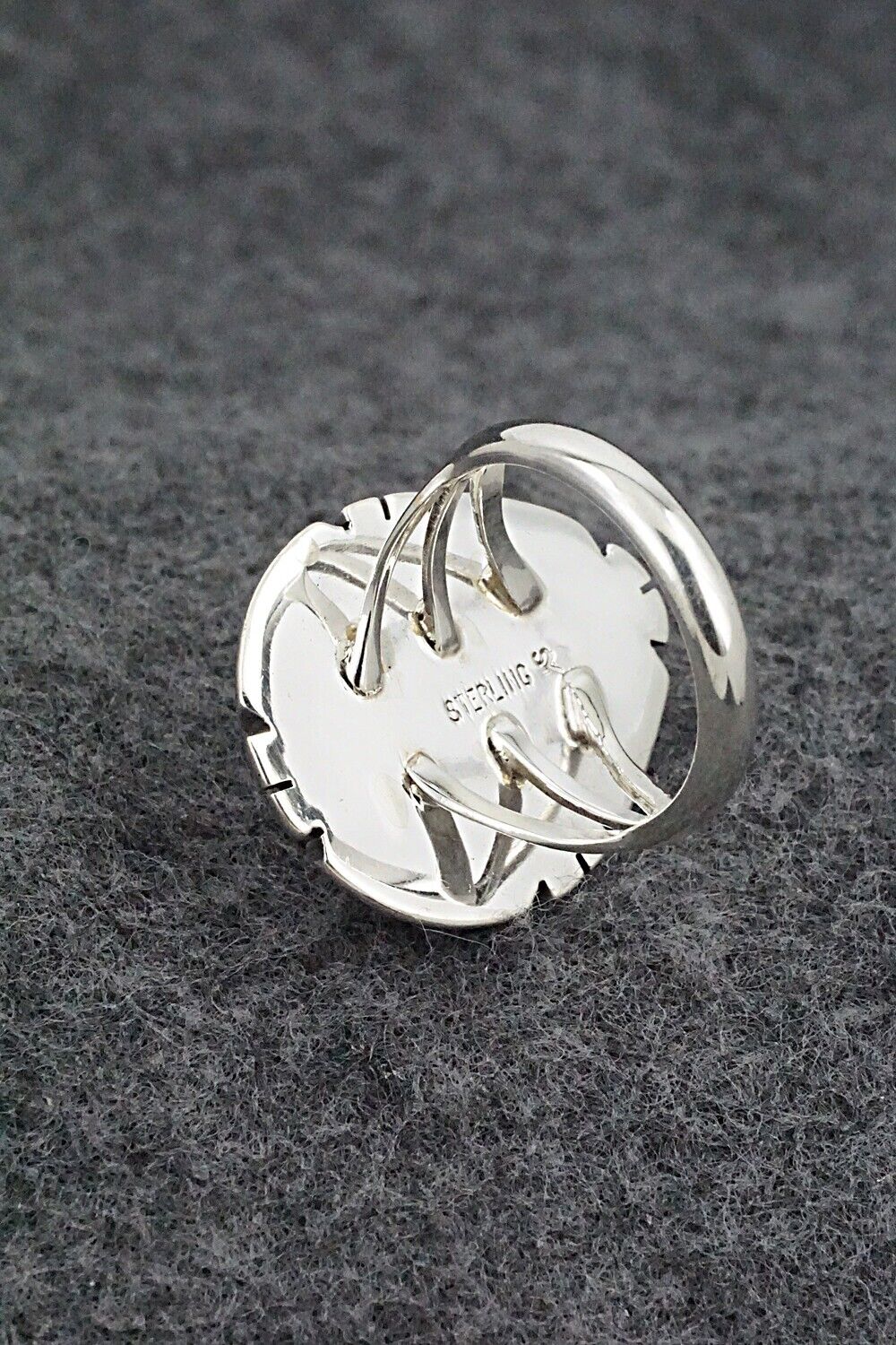 Onyx & Sterling Silver Ring - Samuel Yellowhair - Size 7
