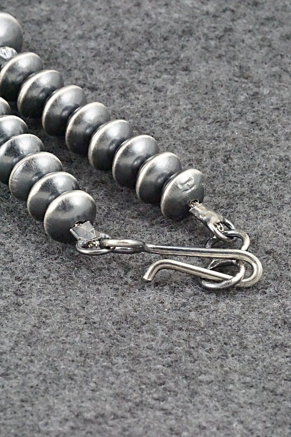 Sterling Silver Navajo Pearl Necklace 20" - Tonisha Haley