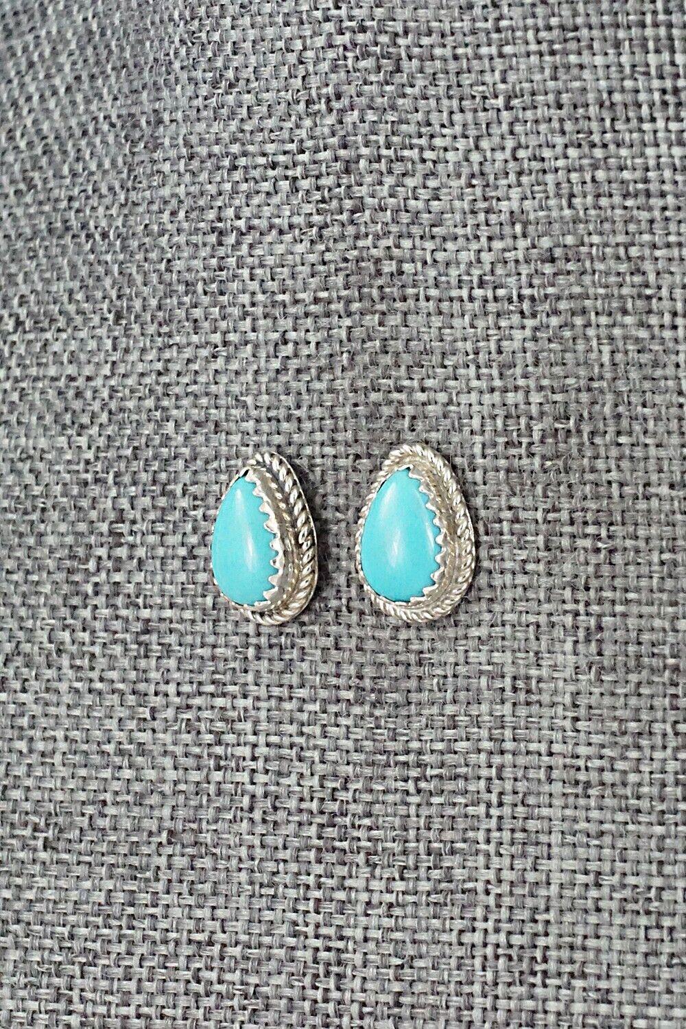 Turquoise & Sterling Silver Earrings - Sally Arviso