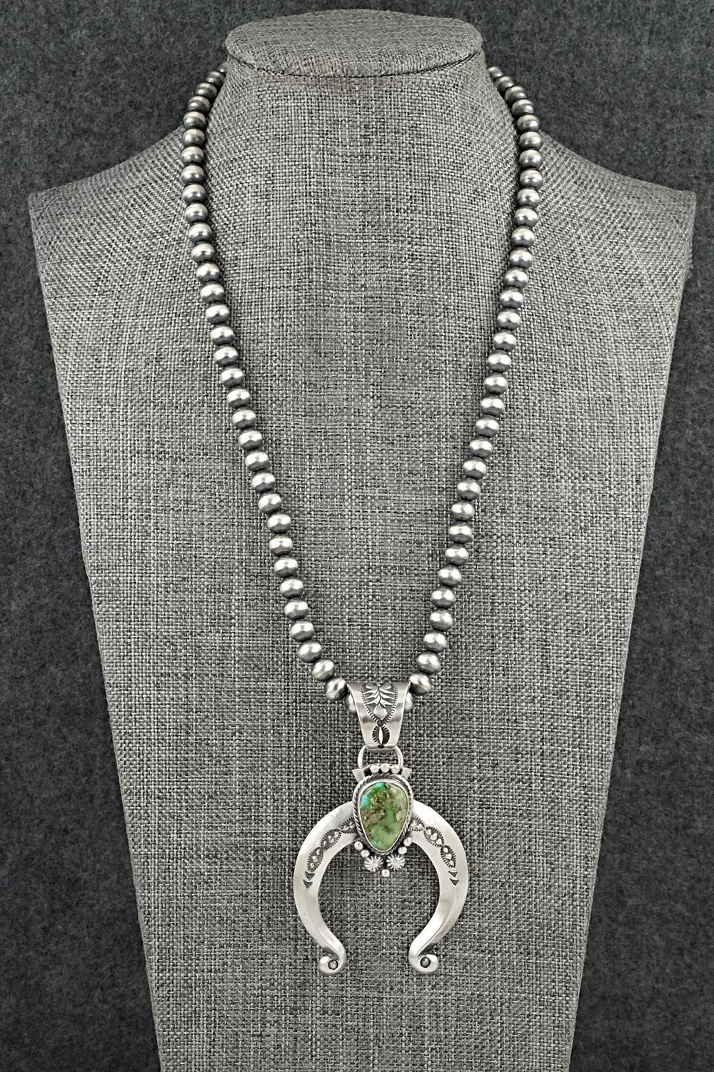 Turquoise & Sterling Silver Necklace - Samuel Yellowhair