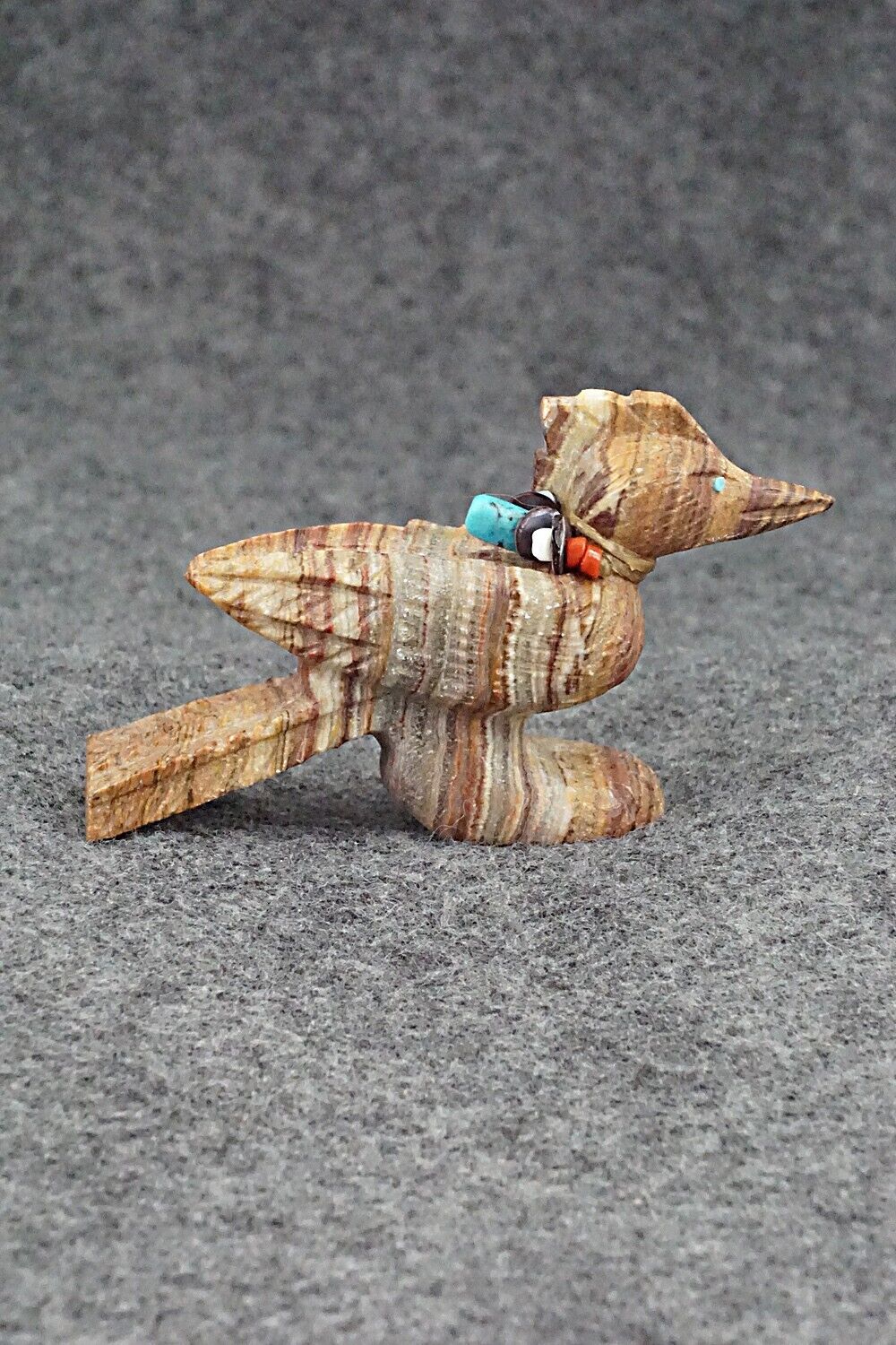 Roadrunner Zuni Fetish Carving - Douglas Martza