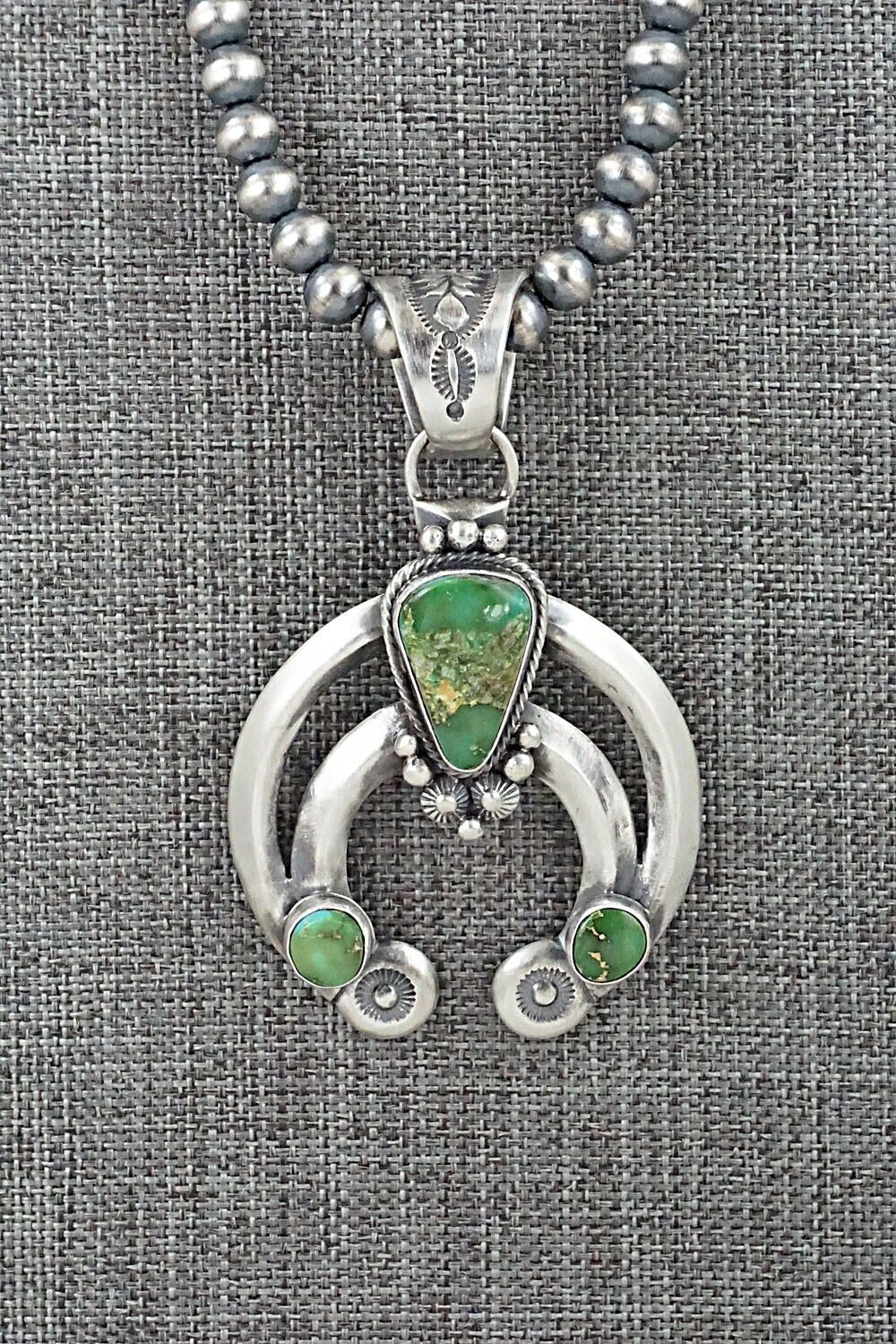 Turquoise & Sterling Silver Necklace - Paige Gordon