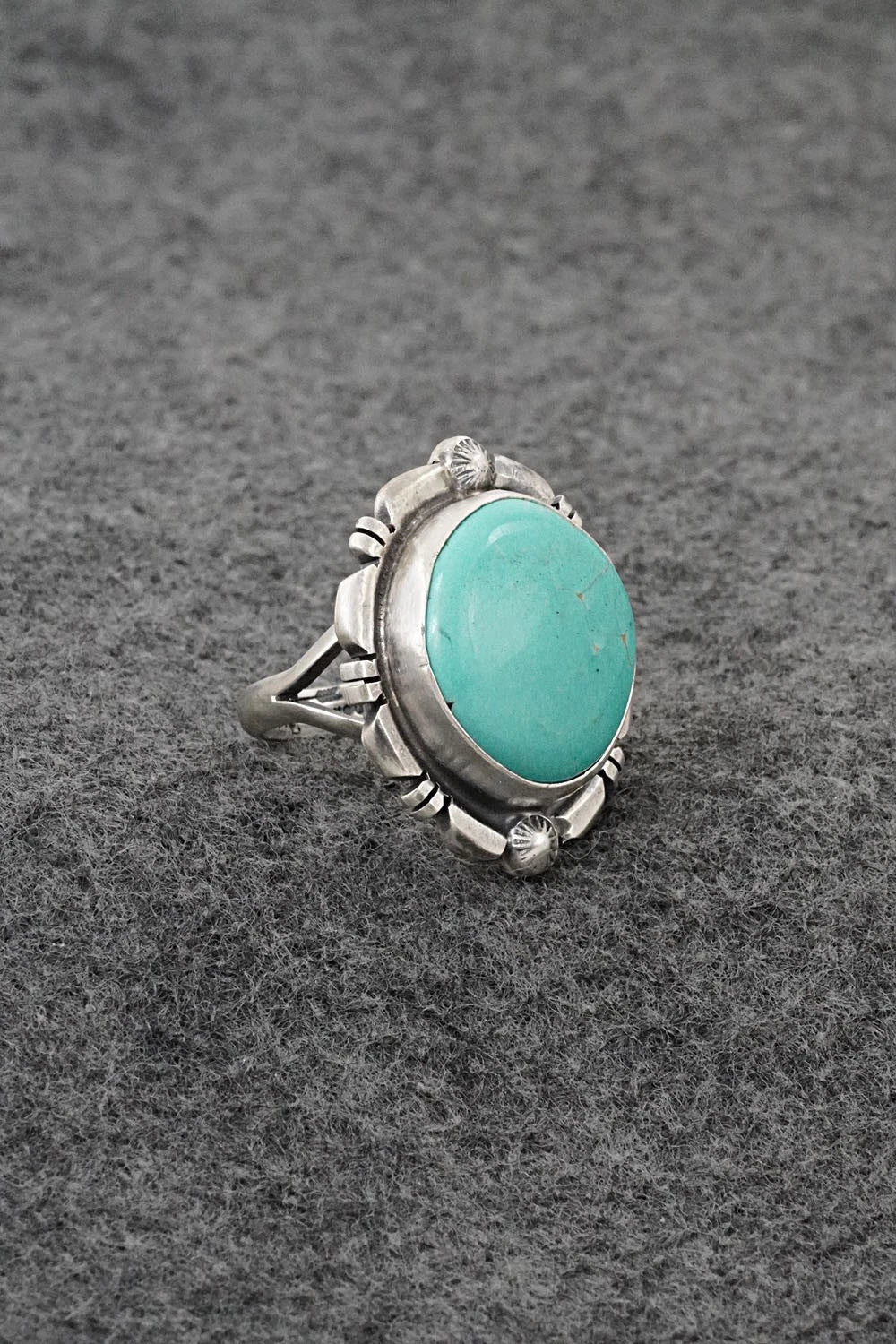 Turquoise & Sterling Silver Ring - Thomas Francisco - Size 6