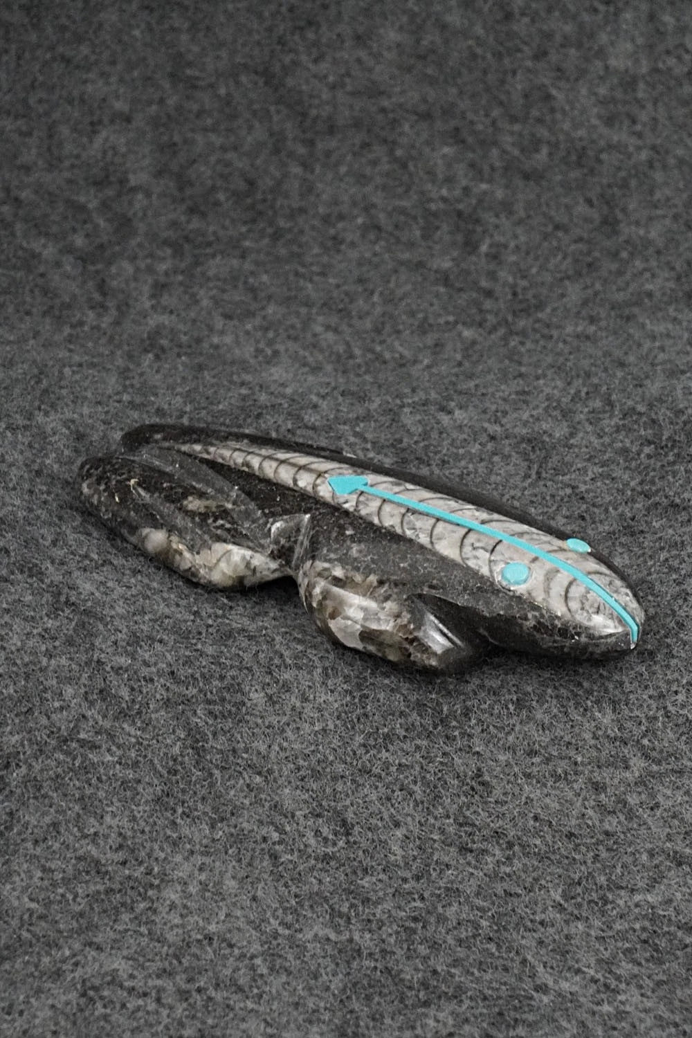 Frog Zuni Fetish Carving - Kenric Laiwakete