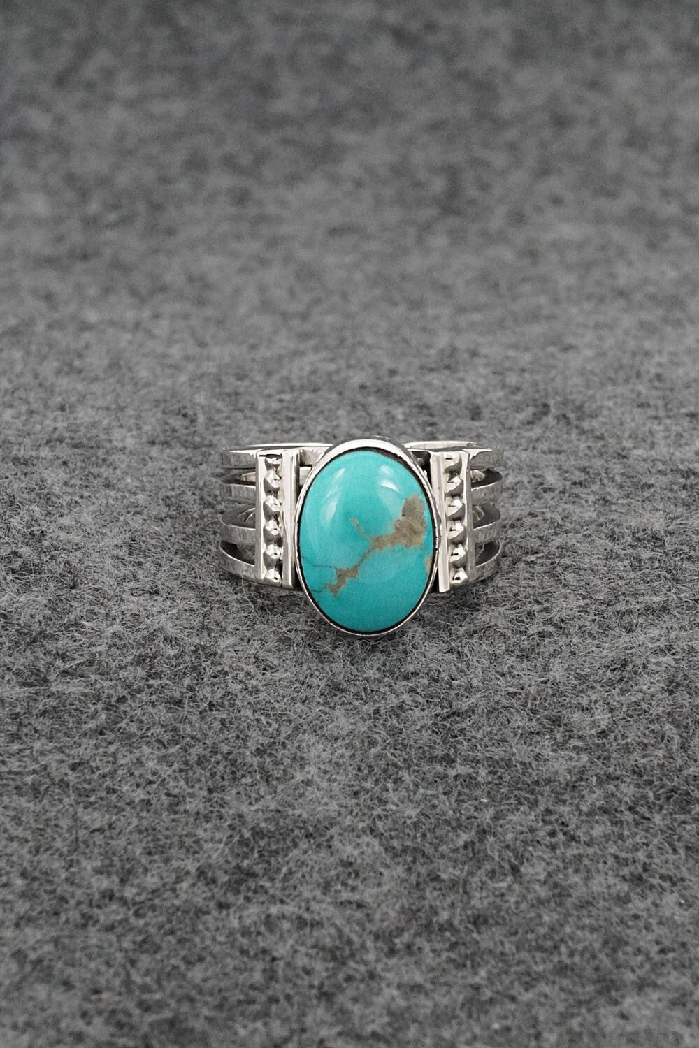 Turquoise & Sterling Silver Ring - Thomas Yazzie - Size 7
