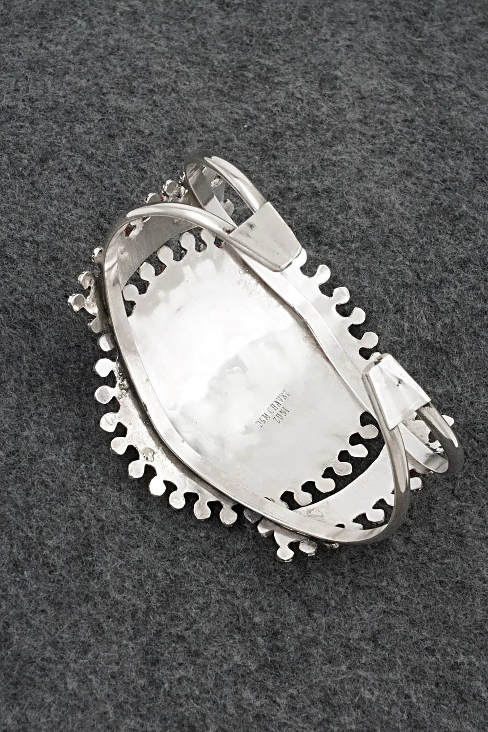 Coral & Sterling Silver Bracelet - Merlinda Chavez