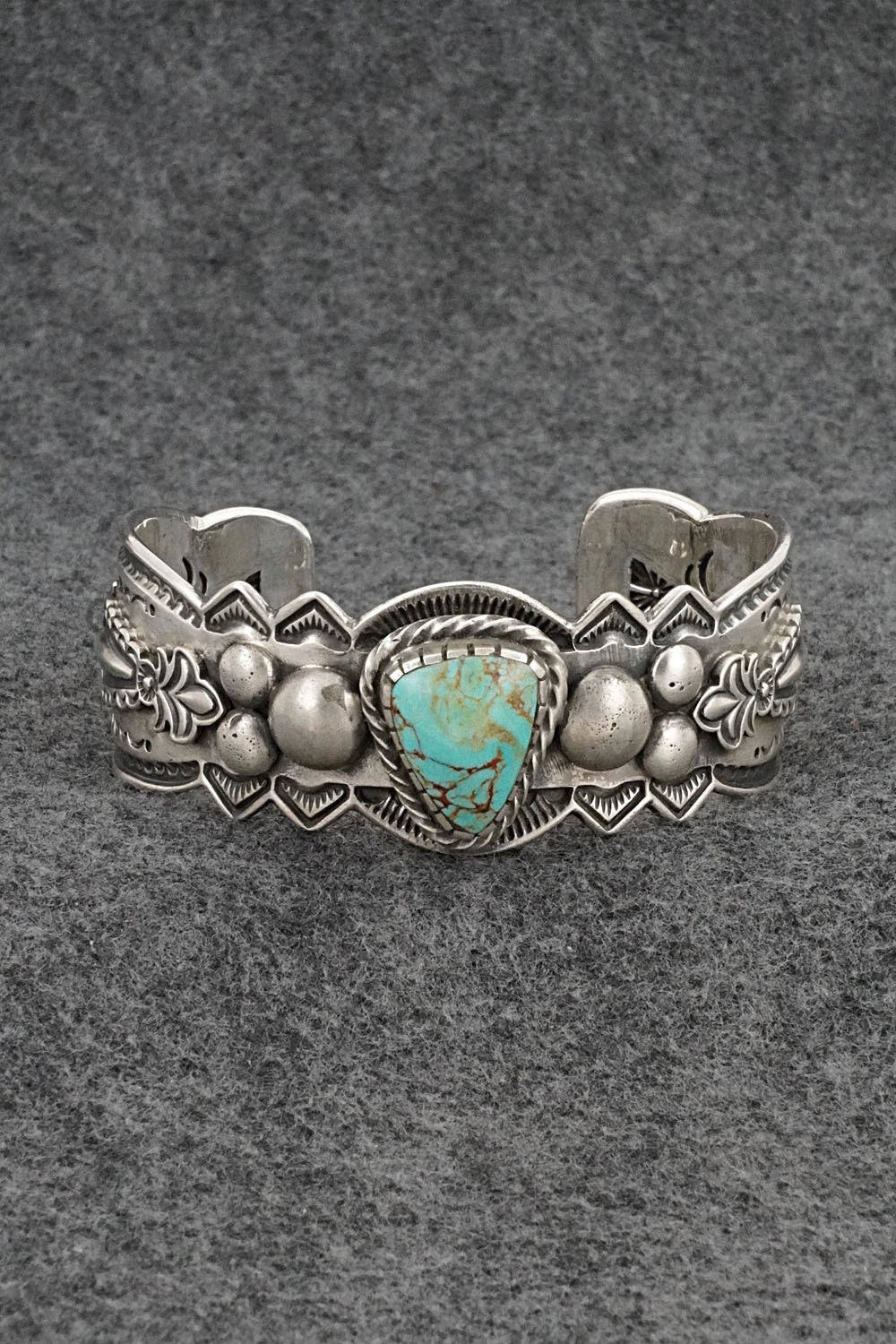 Turquoise & Sterling Silver Bracelet - Roland Dixson