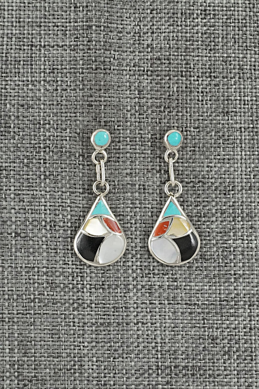Multi-Stone & Sterling Silver Earrings - Orena Leekya