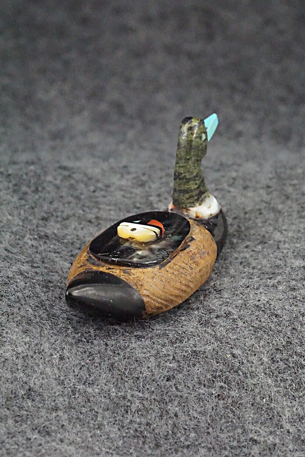 Duck Zuni Fetish Carving - Darrin Boone