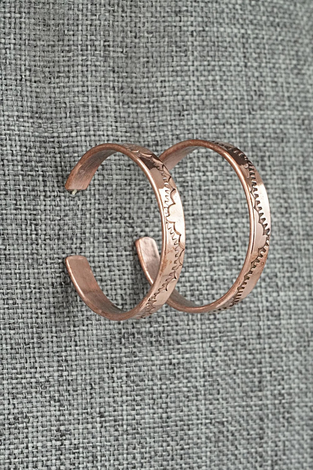 Copper Hoop Earrings - Elaine Tahe