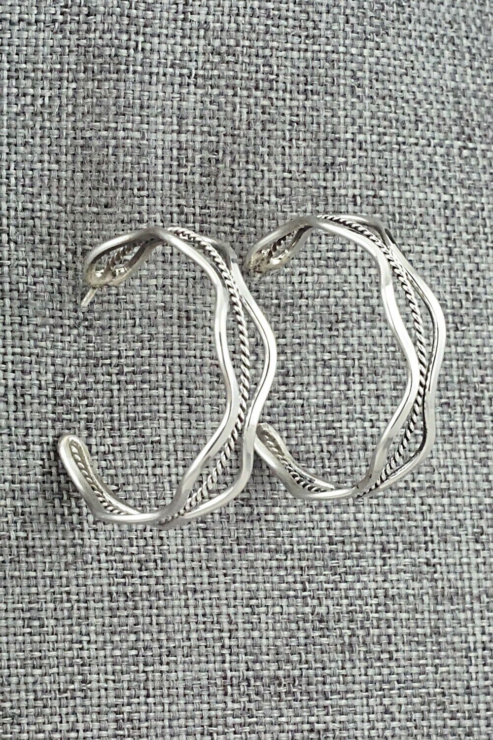 Sterling Silver Hoop Earrings - Ben Tahe