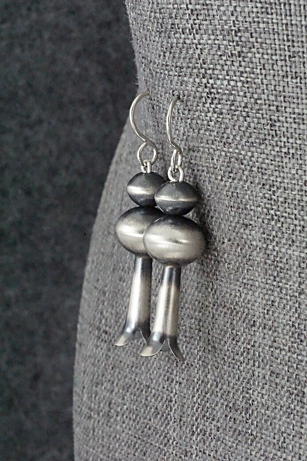 Sterling Silver Navajo Pearl Earrings - Tonisha Haley
