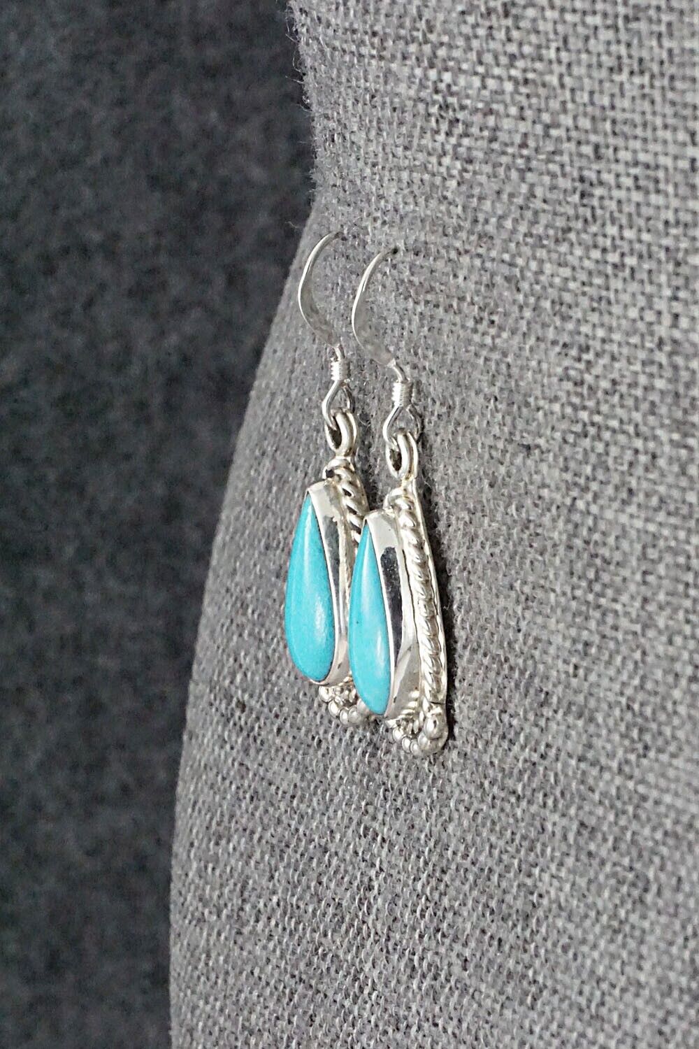 Turquoise and Sterling Silver Earrings - Sharon McCarthy