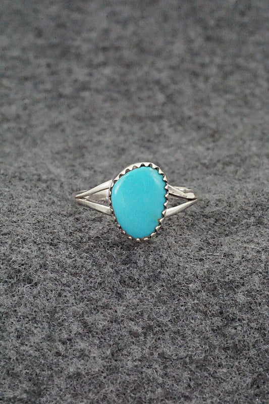 Turquoise & Sterling Silver Ring - Theresa Smith - Size 7