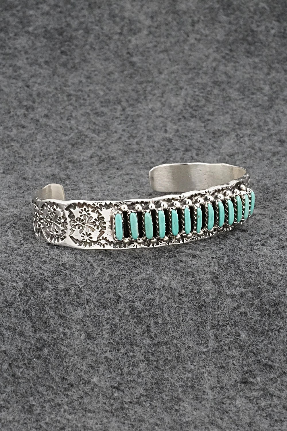 Turquoise & Sterling Silver Bracelet - Murray Hannaweeka