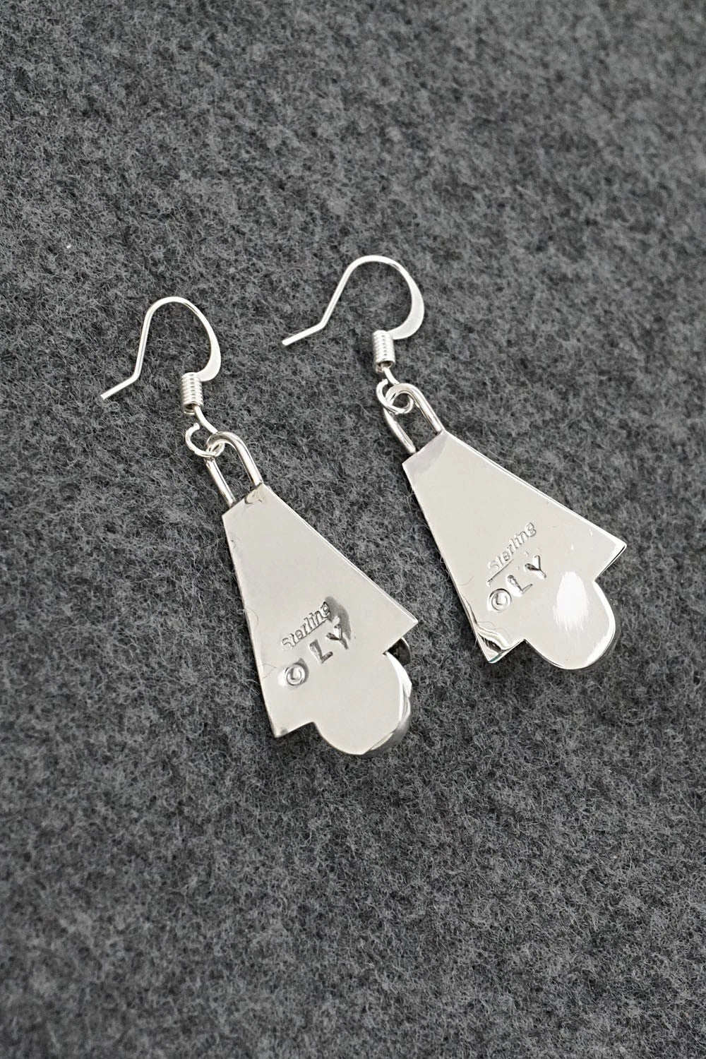 Turquoise & Sterling Silver Earrings - Louise Yazzie