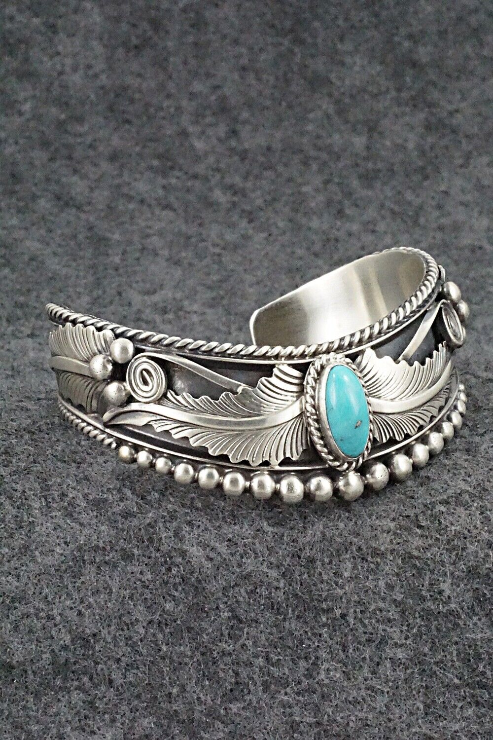 Turquoise & Sterling Silver Bracelet - Tom Lewis