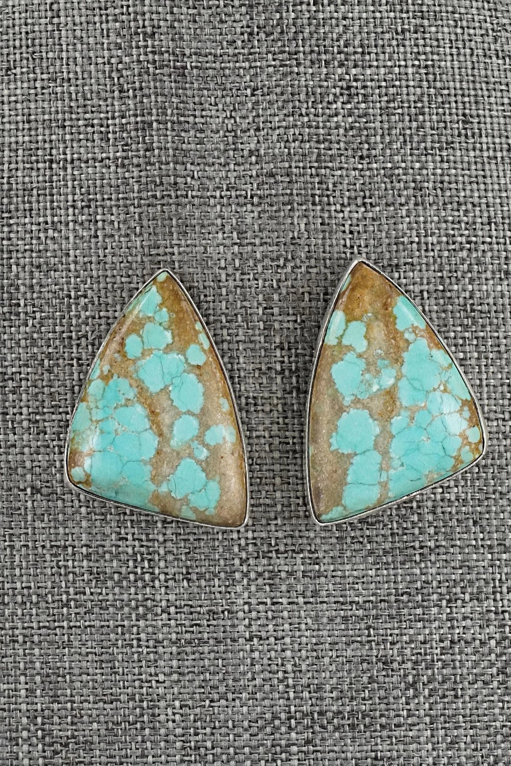Turquoise & Sterling Silver Necklace and Earrings Set - Darrin Livingston