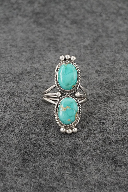 Turquoise & Sterling Silver Ring - Rena Begay - Size 6