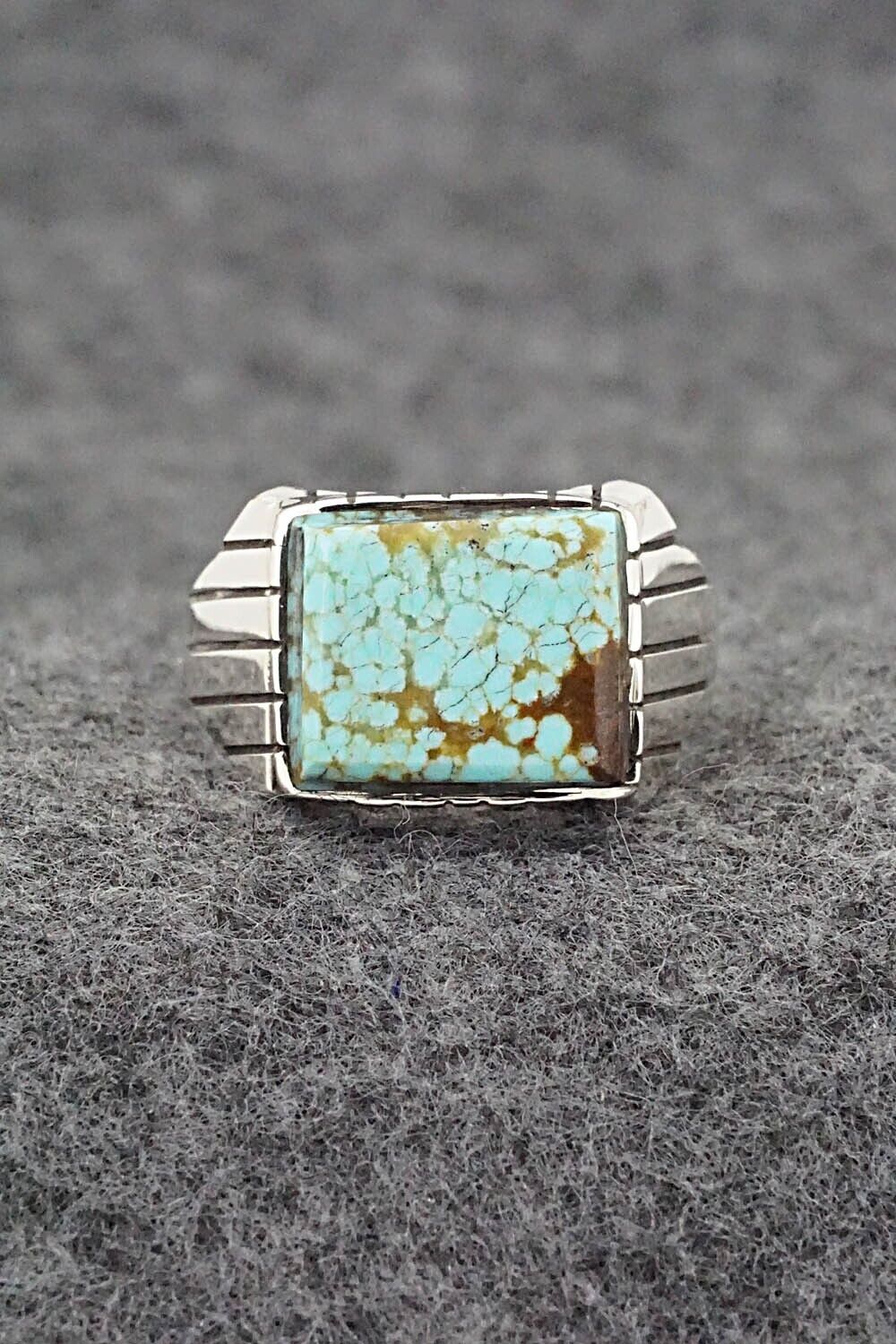 Turquoise & Sterling Silver Ring - Trevor Jack - Size 12
