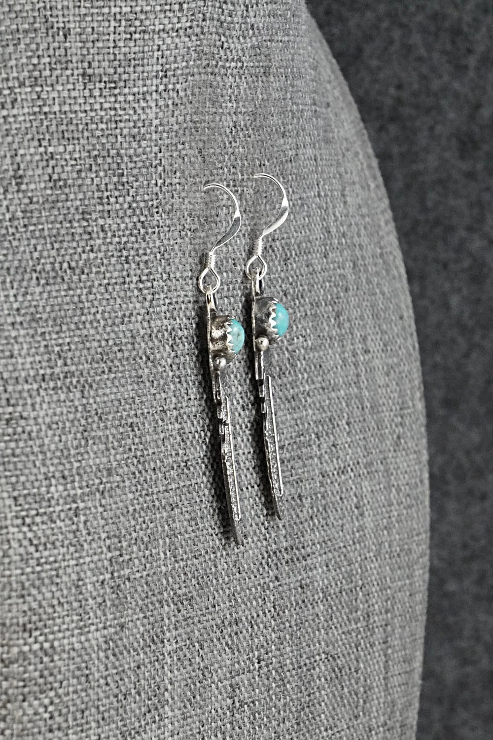 Turquoise & Sterling Silver Earrings - Adelarae Yazzie