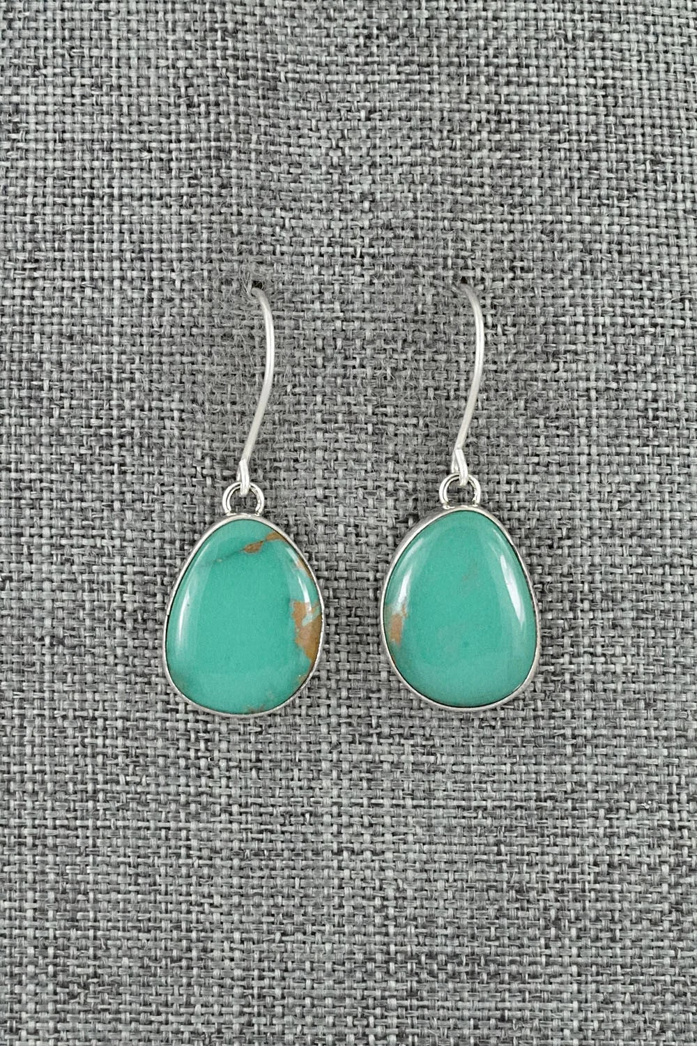 Turquoise & Sterling Silver Earrings - Eugene Gruber
