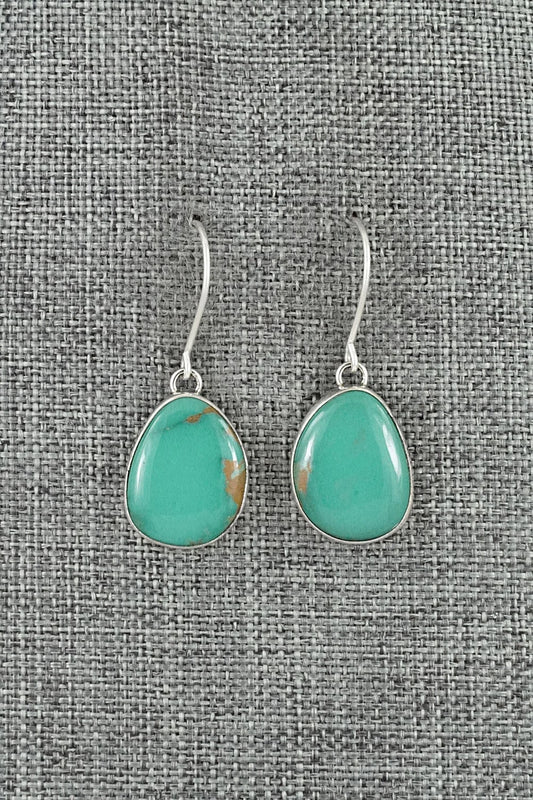 Turquoise & Sterling Silver Earrings - Eugene Gruber