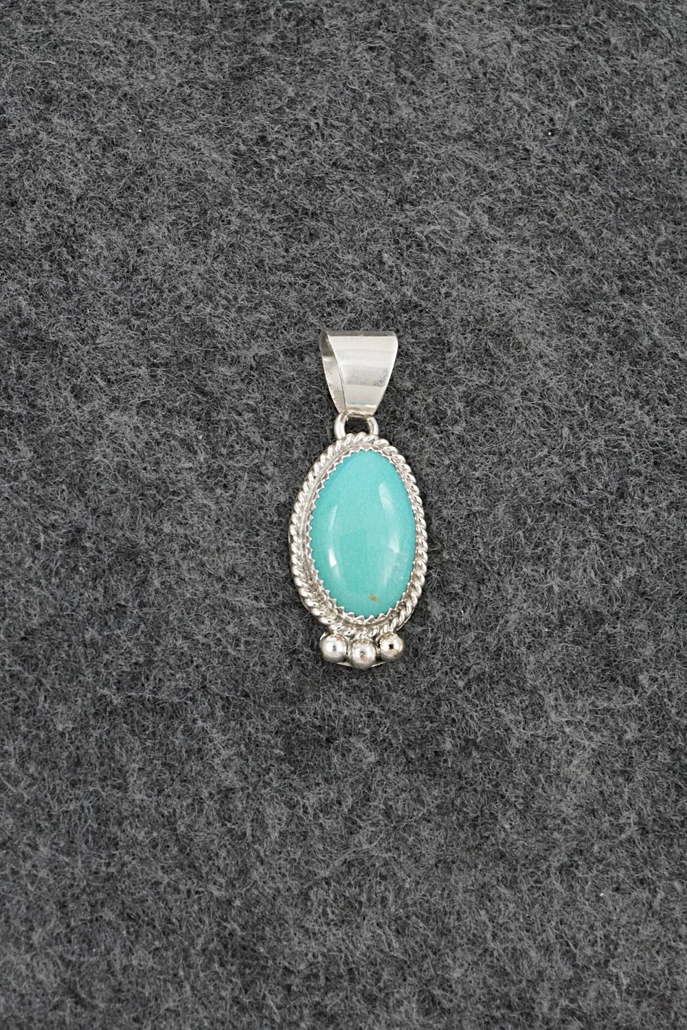 Turquoise & Sterling Silver Pendant - Byron Begay