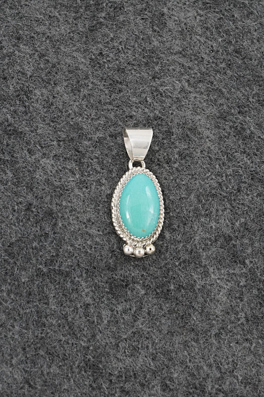 Turquoise & Sterling Silver Pendant - Byron Begay