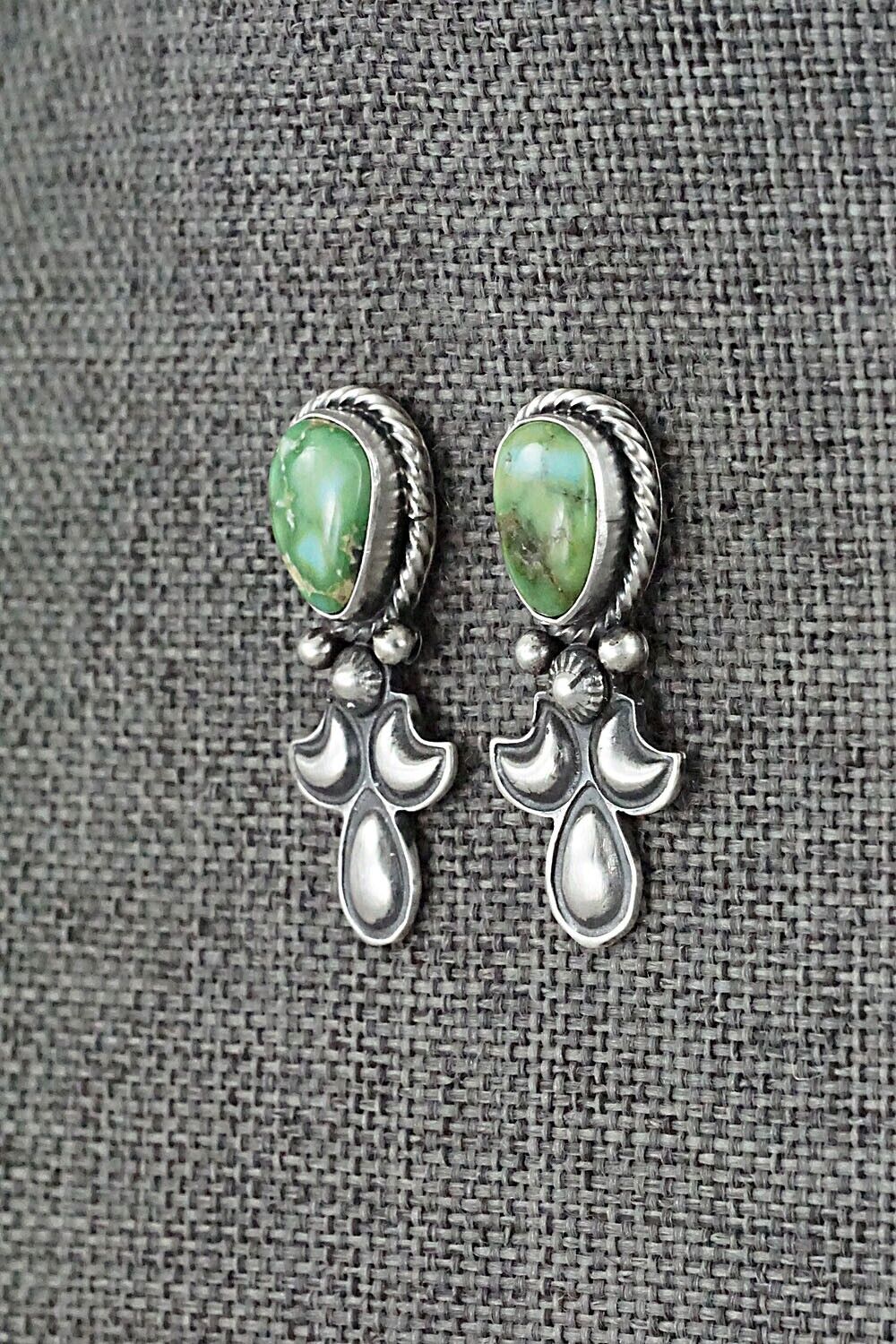 Turquoise & Sterling Silver Squash Blossom Set - Paige Gordon