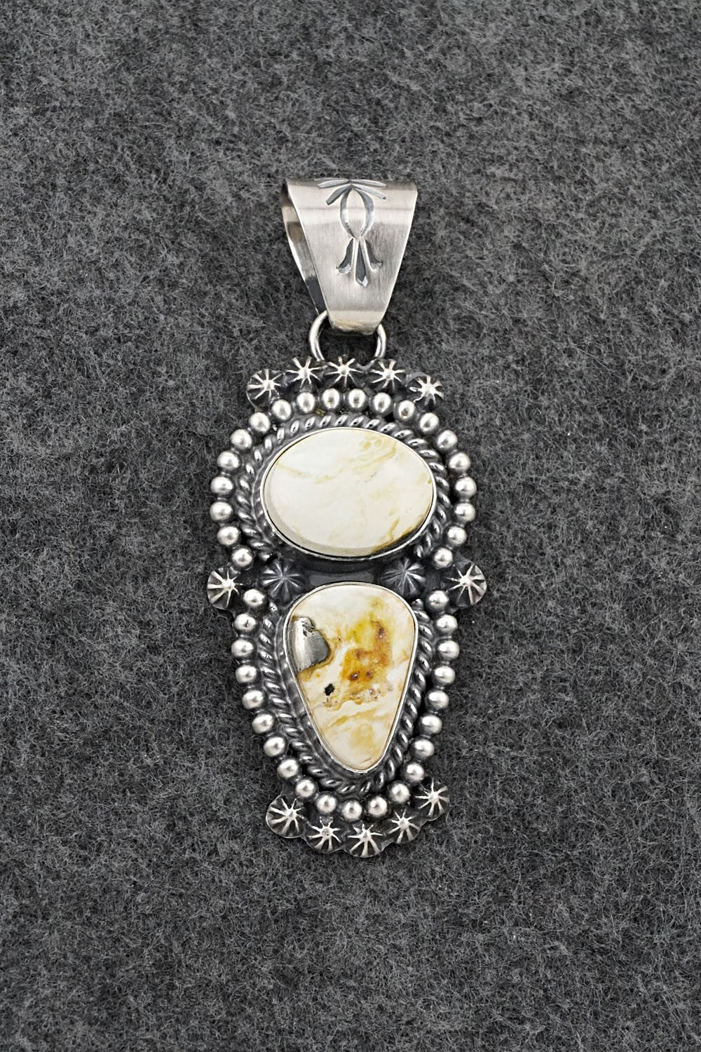 Variscite & Sterling Silver Pendant - Raymond Delgarito