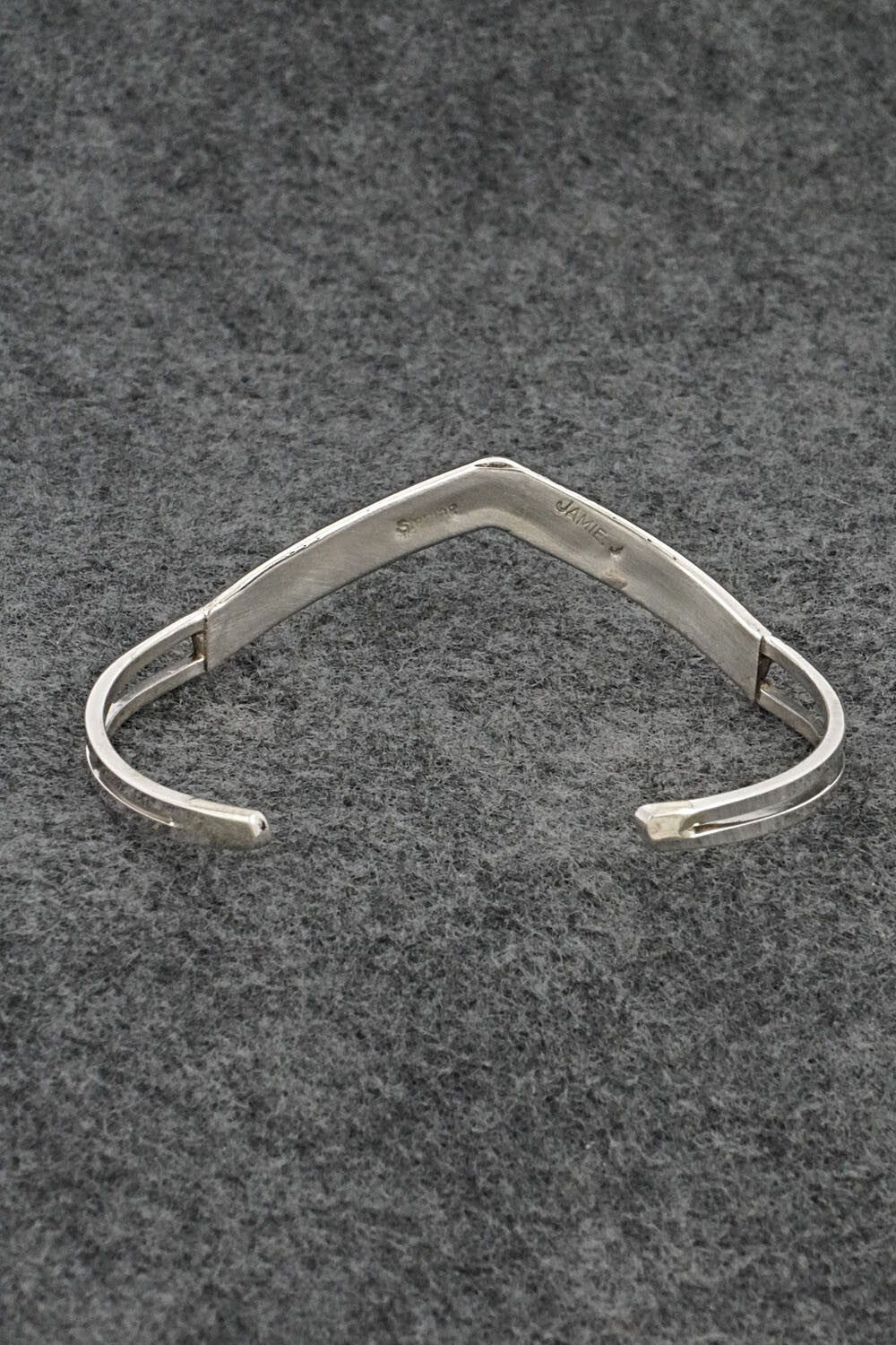 White Buffalo & Sterling Silver Inlay Bracelet - Jamie Johnson