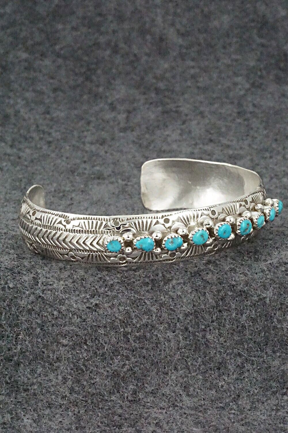 Turquoise & Sterling Silver Bracelet - Grace Silver