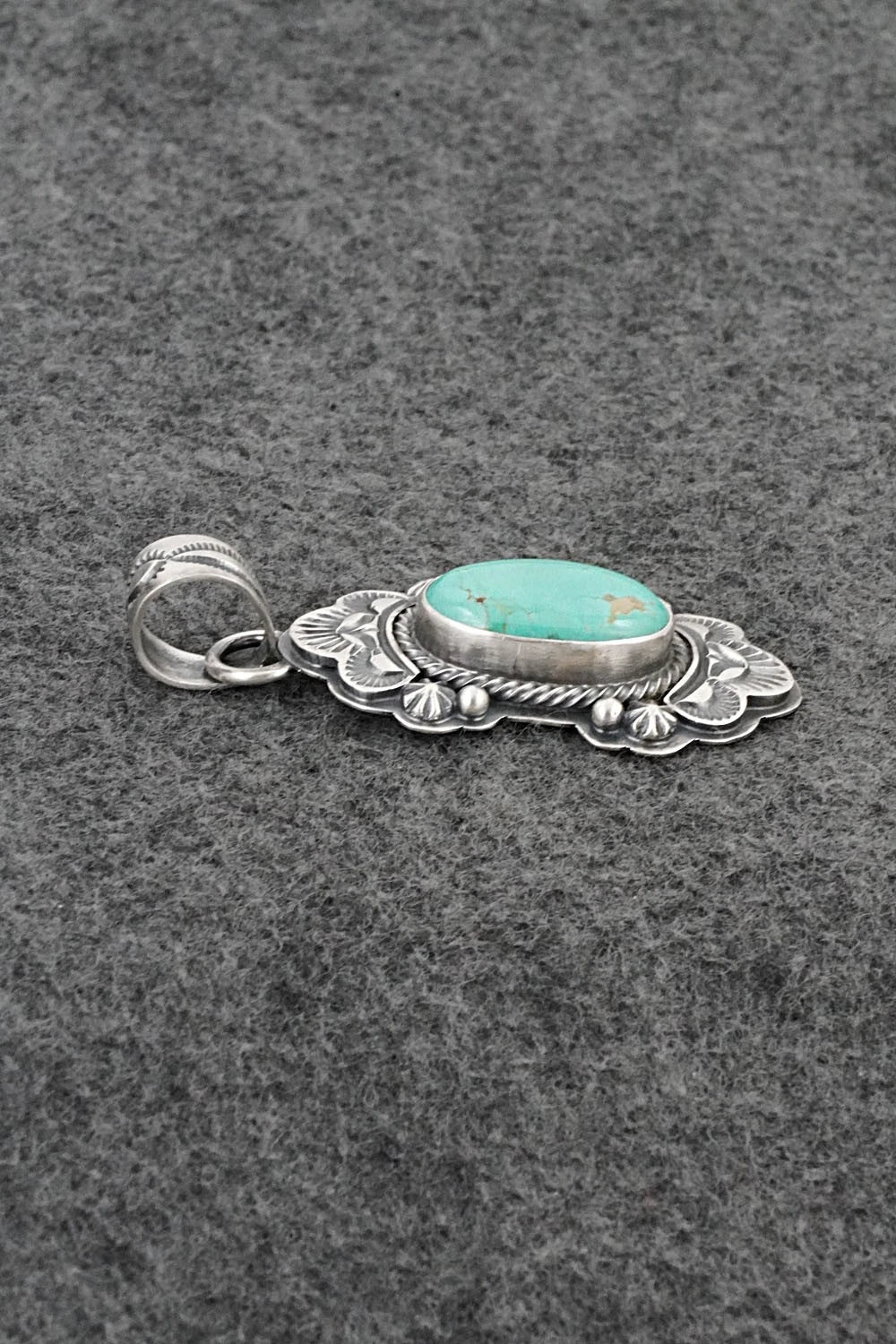 Turquoise & Sterling Silver Pendant - Randy Boyd