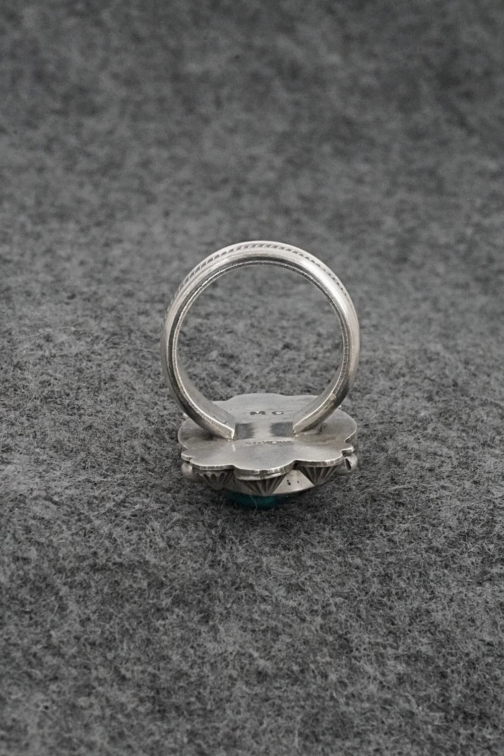 Turquoise & Sterling Silver Ring - Michael Calladitto - Size 8.5