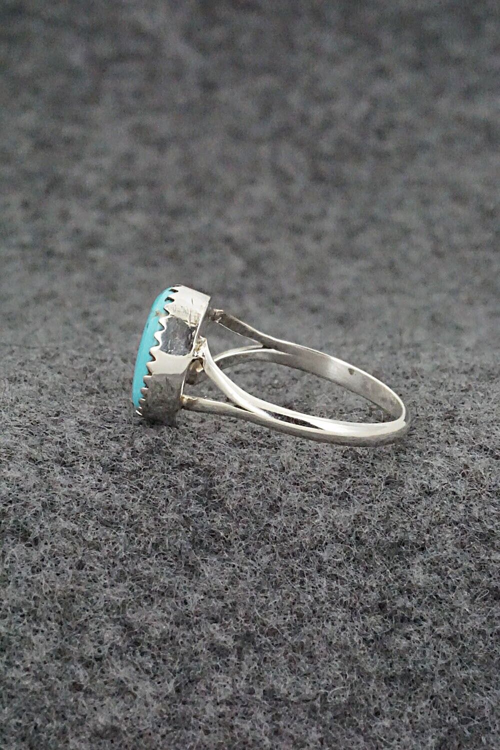 Turquoise & Sterling Silver Ring - Theresa Smith - Size 6.5