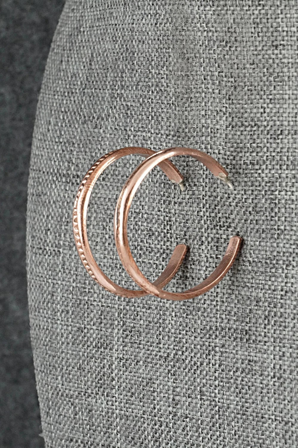 Copper Hoop Earrings - Elaine Tahe