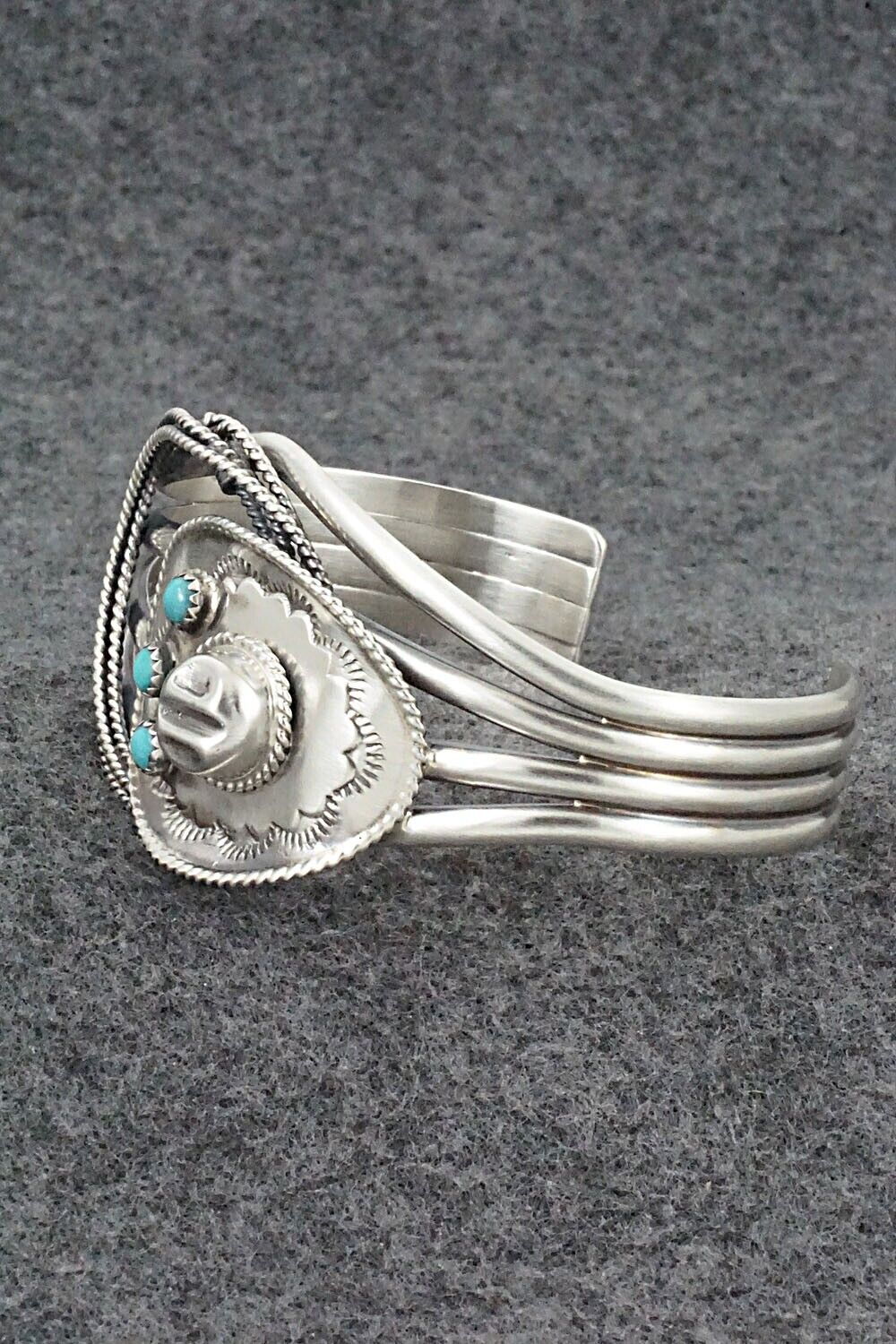 Turquoise & Sterling Silver Bracelet - Bobby Platero
