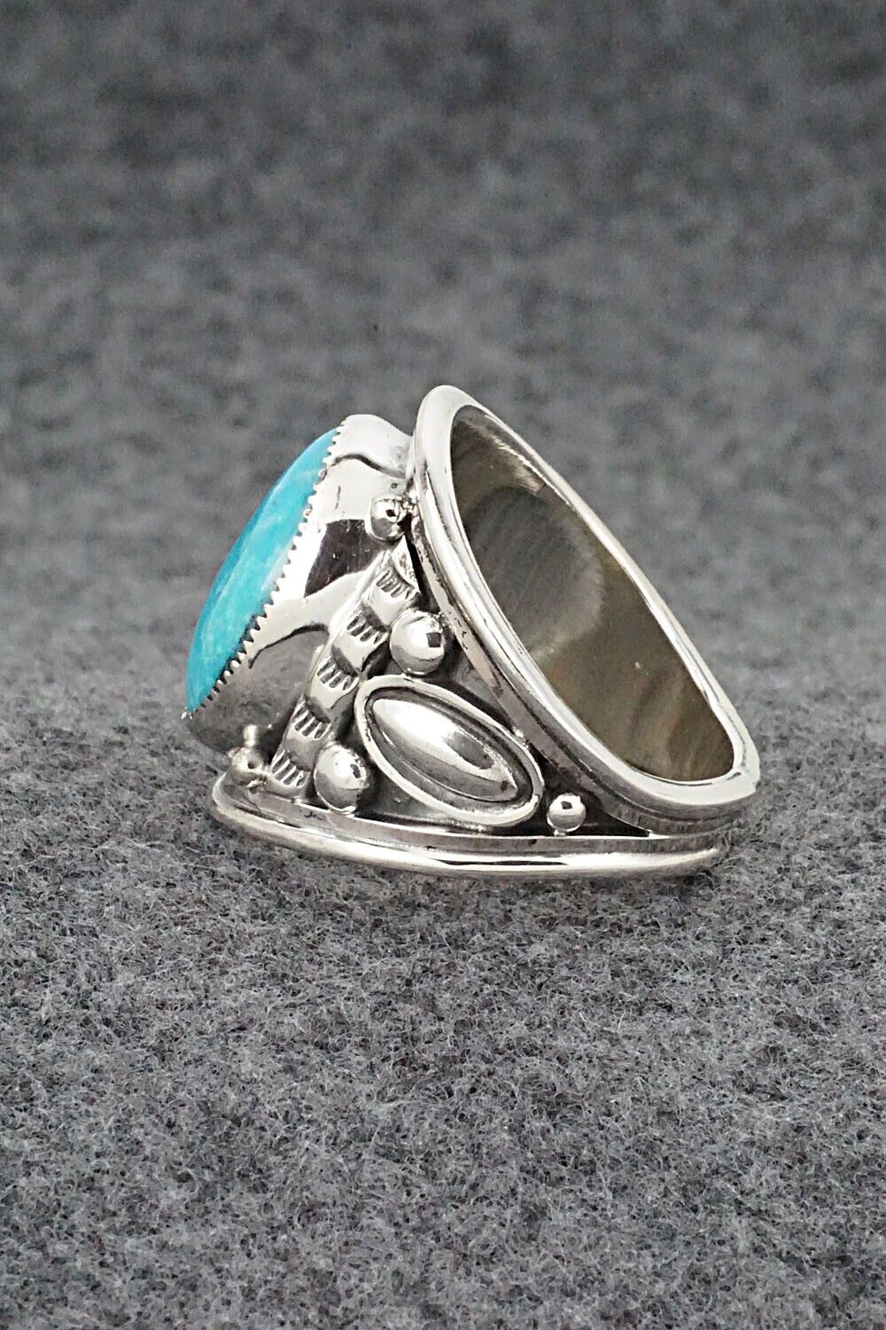 Turquoise and Sterling Silver Ring - Larson Lee - Size 10